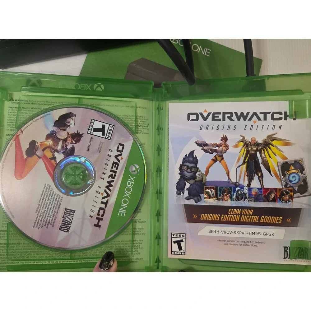 Microsoft Xbox One 500GB Black Overwatch Bundle - no controller or HDMI - 360